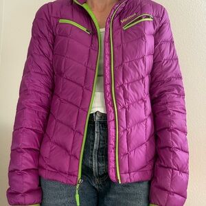 Marmot Women's Purple Puffer Jacket